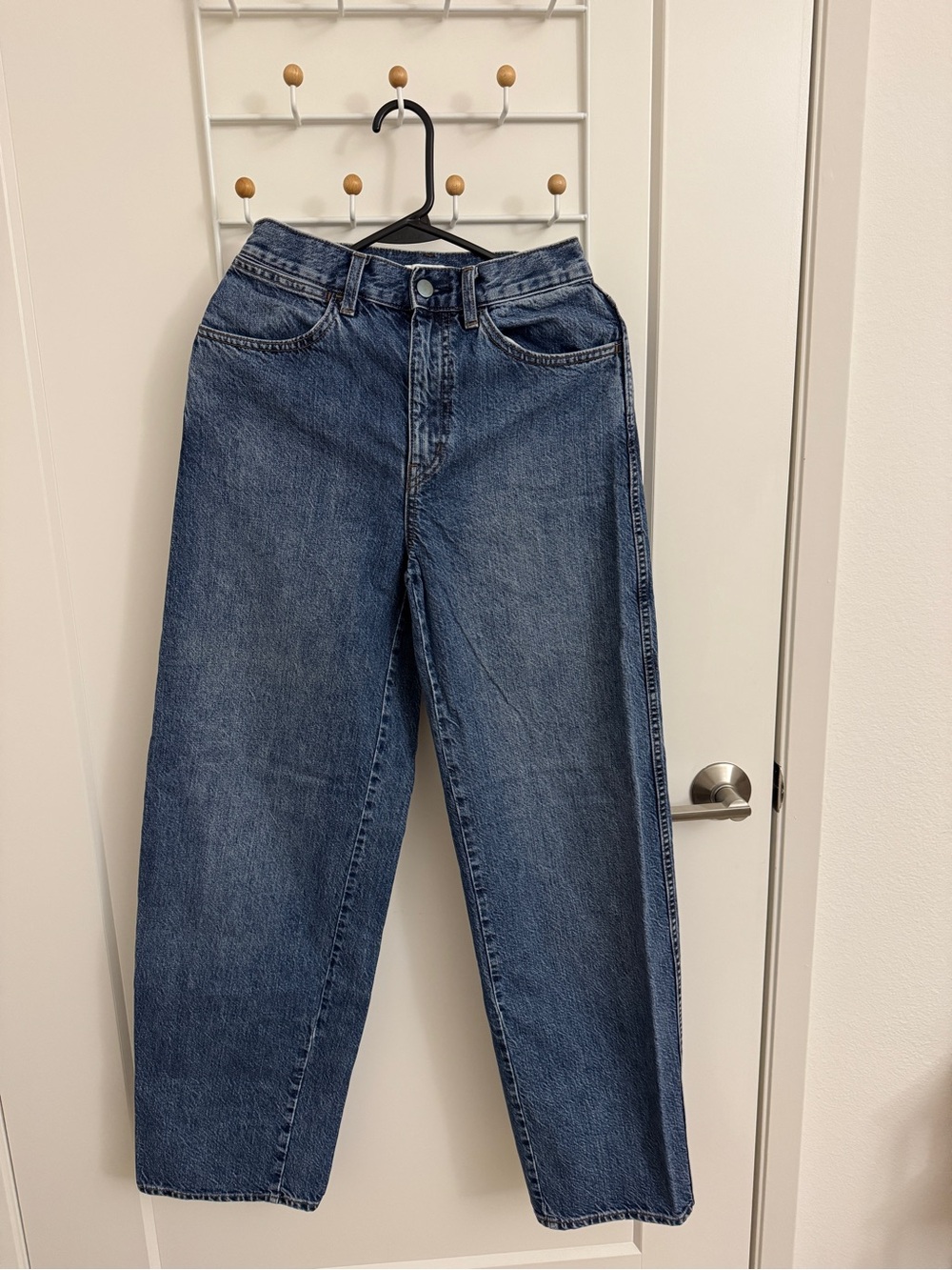 Uniqlo Women's Wide-Leg Jeans - Medium Blue Denim